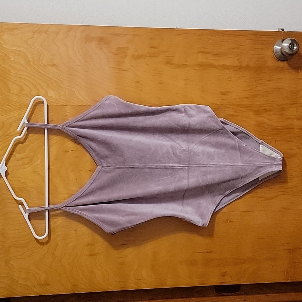Everlane Velour Cami Bodysuit